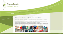 Desktop Screenshot of physiopraxis-hocke.de